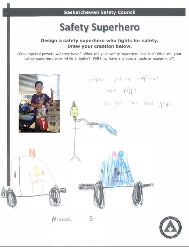 Safety Superhero design contest.
