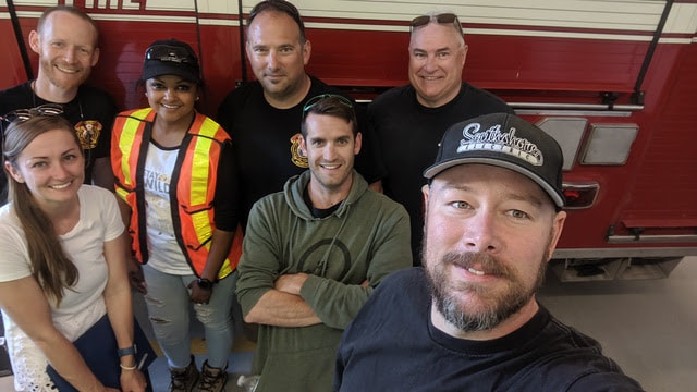 Working with the Regina Beach Volunteer Fire Department